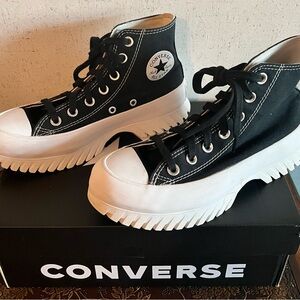 Converse Black and White High-Top Sneakers